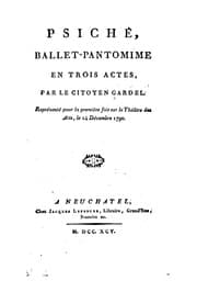 Tapa de Psiché, ballet-pantomime en trois actes ..