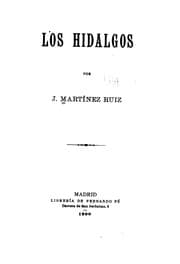 Tapa de Los hidalgos