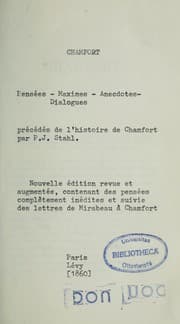 Tapa de Pensées, Maximes, Anecdotes, Dialogues