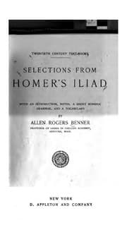 Tapa de Selections from Homer's Iliad (Twentieth Century Text-Books.)