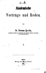 Tapa de Akademische Vorträge und Reden