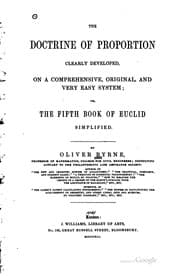 Tapa de The doctrine of proportion clearly developed