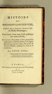 Tapa de Histoire de Toussaint-Louverture, chef des noirs insurgés de Saint-Domingue