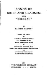 Tapa de Songs of Grief and Gladness and "Deborah"