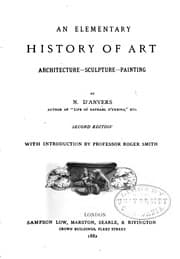 Tapa de An Elementary History of Art: Architecture, Sculpture, Painting