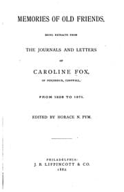 Tapa de Memories of Old Friends: Being Extracts from the Journals and Letters of ...