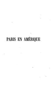 Tapa de Paris en Amérique