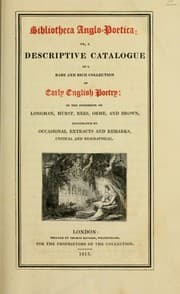 Tapa de Bibliotheca Anglo-poetica