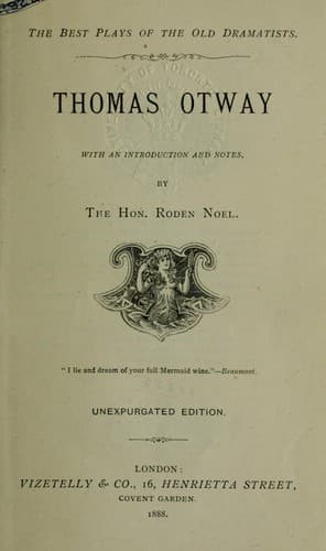 Tapa de Thomas Otway