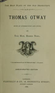 Tapa de Thomas Otway