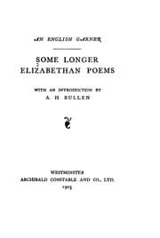 Tapa de Some longer Elizabethan poems