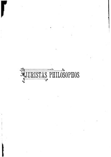 Tapa de Juristas philosophos