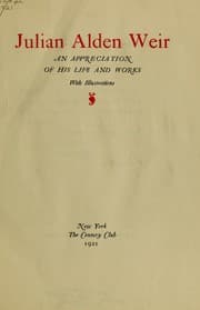 Tapa de Julian Alden Weir