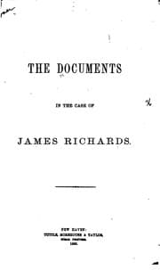 Tapa de The Documents in the Case of James Richards