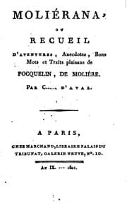 Tapa de Moliérana, ou Recueil d'aventures