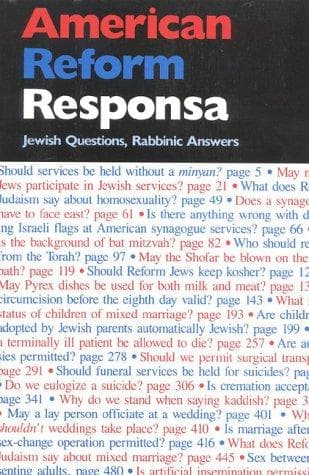 Tapa de American Reform Responsa
