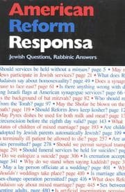 Tapa de American Reform Responsa
