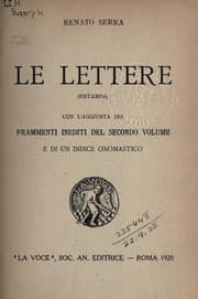 Tapa de Le lettere (ristampa)