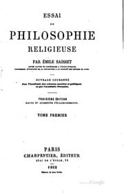 Tapa de Essai de philosophie religieuse