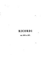 Tapa de Ricordi del 1870-71
