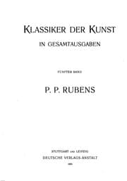 Tapa de P. P. Rubens: Des Meisters Gemälde in 538 Abbildungen