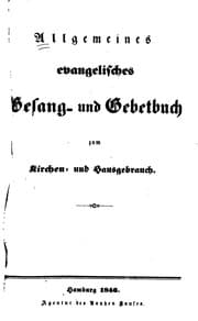 Tapa de Allgemeines evangelisches Gesang- und Gebetbuch zum Kirchen- und Hausgebrauch
