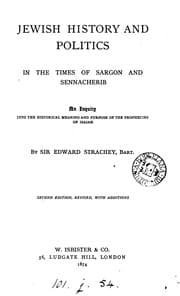 Tapa de Jewish history and politics [&c.]