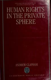 Tapa de Human rights in the private sphere