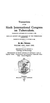 Tapa de Transactions of the Sixth International Congress on Tuberculosis v. 8
