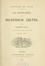 Tapa de Les souffrances du professeur Delteil
