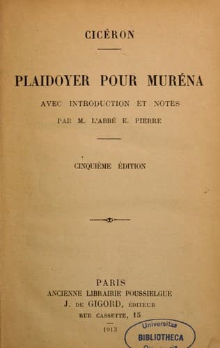Tapa de Plaidoyer pour Muréna