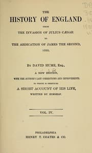 Tapa de The history of England from the invasion of Julius Caesar to the abdication of James the Second, 1688