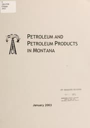 Tapa de Petroleum and petroleum products in Montana