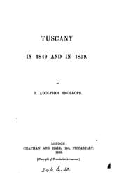 Tapa de Tuscany in 1849 and in 1859
