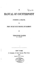 Tapa de A Manual of Counterpoint, Forming a Sequel to Prof. Oscar Paul's Manual of ..