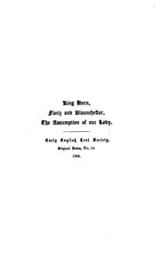Tapa de King Horn: Floriz and Blauncheflur, the Assumption of Our Lady