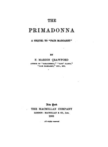 Tapa de The Primadonna: A Sequel to 'Soprano'