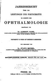 Tapa de Jahresbericht uber die Leistungen und Fortschritte im Gebiete der Ophthalmologie