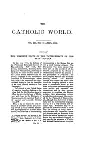 Tapa de New Catholic World