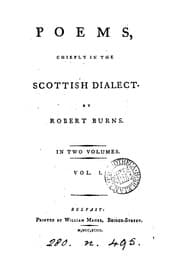Tapa de Poems, Chiefly in the Scottish Dialect: By Robert Burns. In Two Volumes. ..