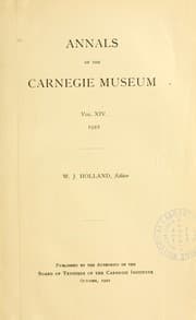 Tapa de Annals of the Carnegie Museum