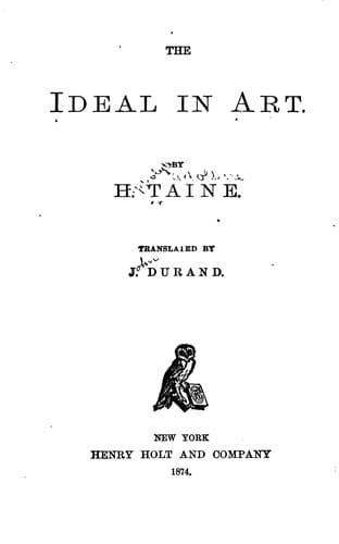 Tapa de The Ideal in Art