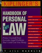 Tapa de Kiplinger's handbook of personal law