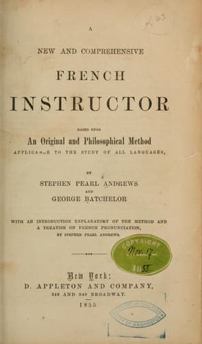 Tapa de A new and comprehensive French instructor ...