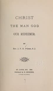 Tapa de Christ, the man God, our redeemer