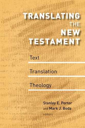 Tapa de Translating the New Testament