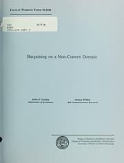 Tapa de Bargaining on a non-convex domain