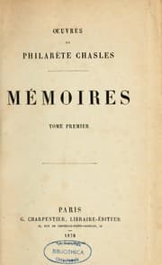 Tapa de Mémoires