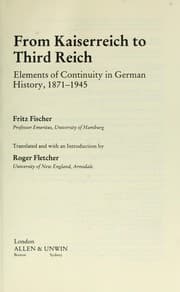 Tapa de From Kaiserreich to Third Reich