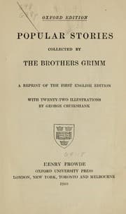 Tapa de Popular stories collected by the Brothers Grimm